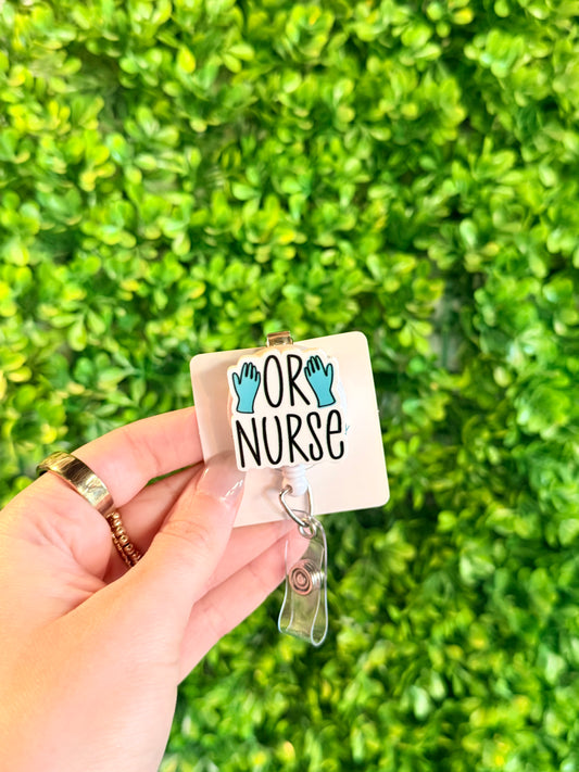 OR Nurse Badge Reel