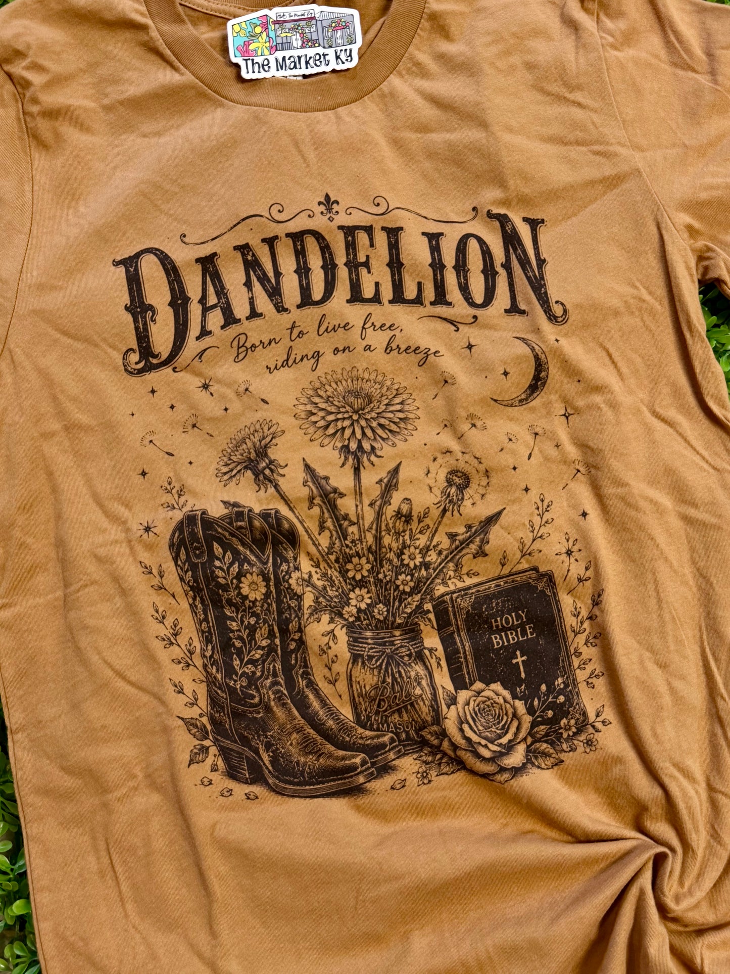 Dandelion Born To Live Free Tee