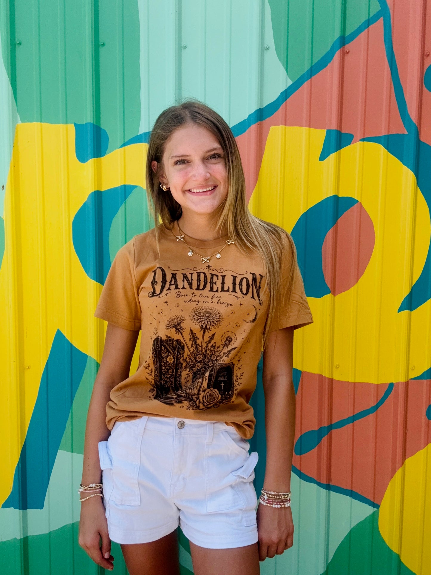 Dandelion Born To Live Free Tee