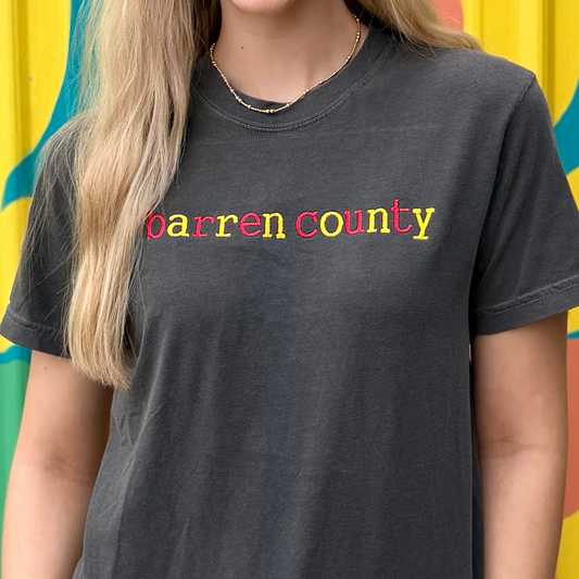 Barren County Embroidered Comfort Colors Tee (Youth & Adult)