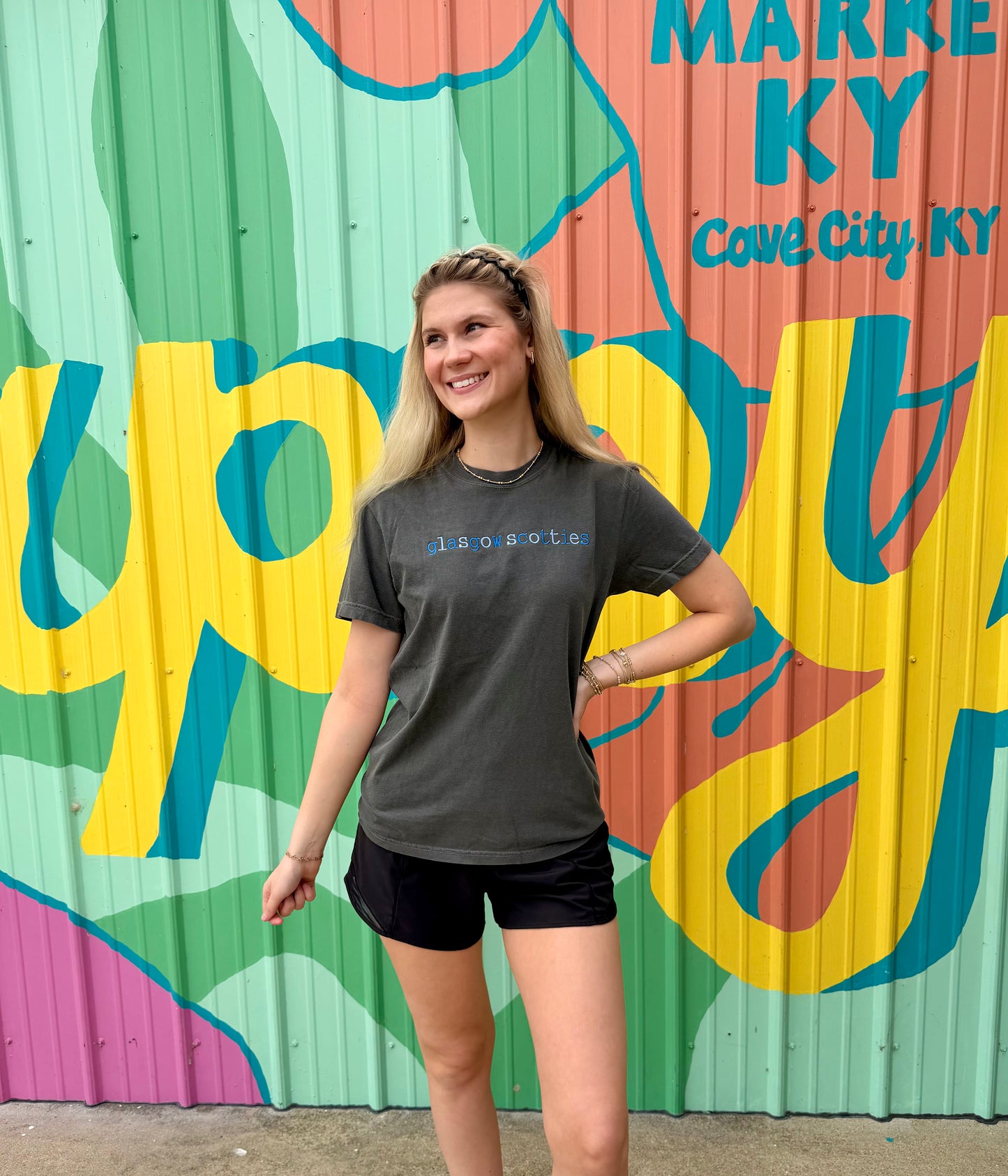 Glasgow Scotties Embroidered Comfort Colors Tee (Youth & Adult)