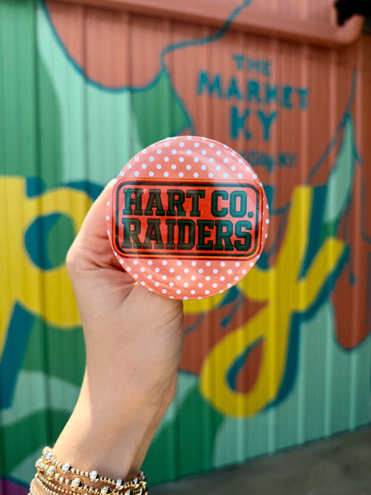 Hart County Raiders Polka Dot Button