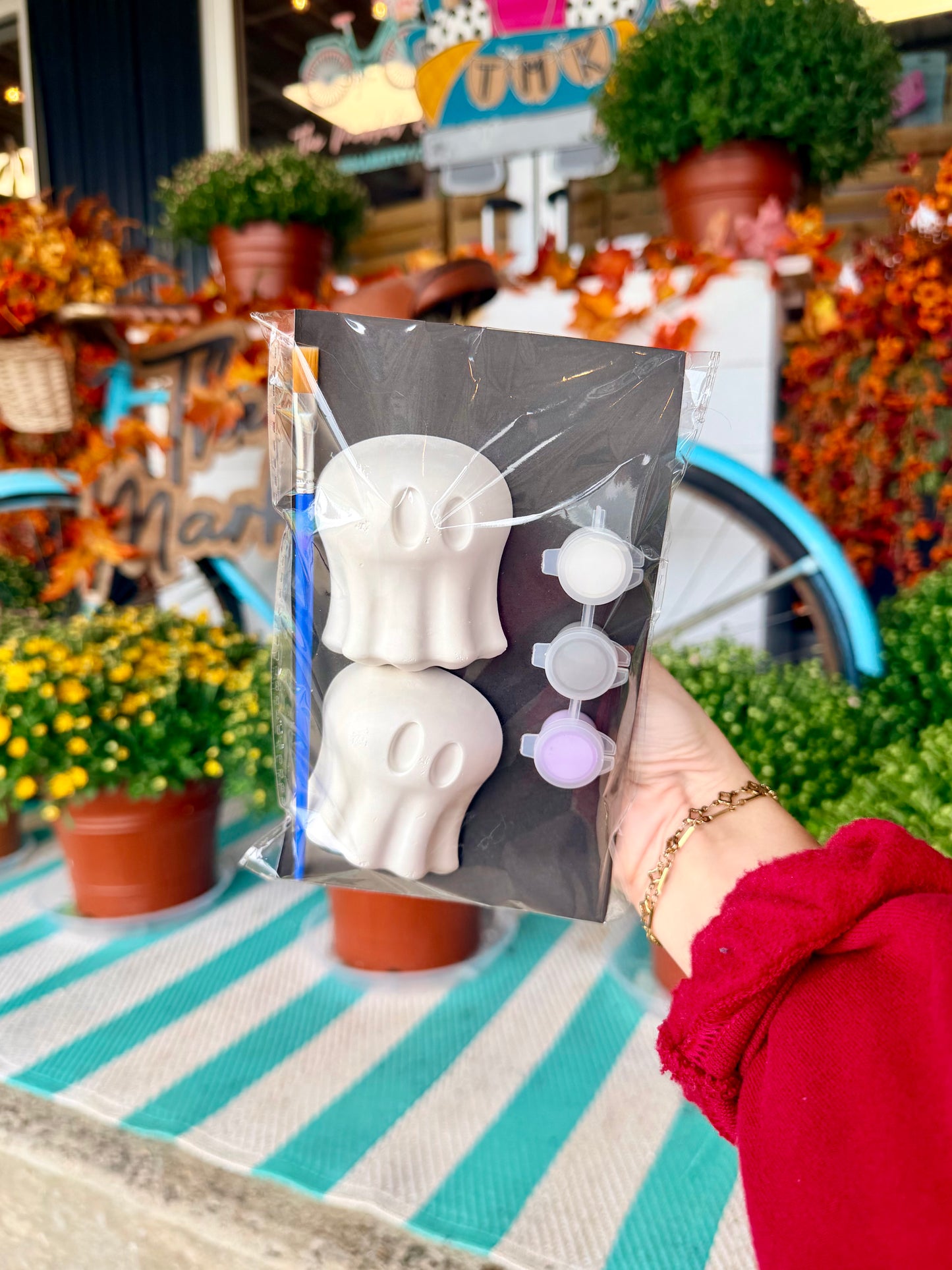DIY Halloween Clay Art Kit – 2 Molds with Paint & Paintbrush