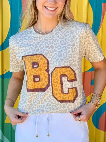 Cheetah Burgundy & Gold BC Tee (Youth & Adult)