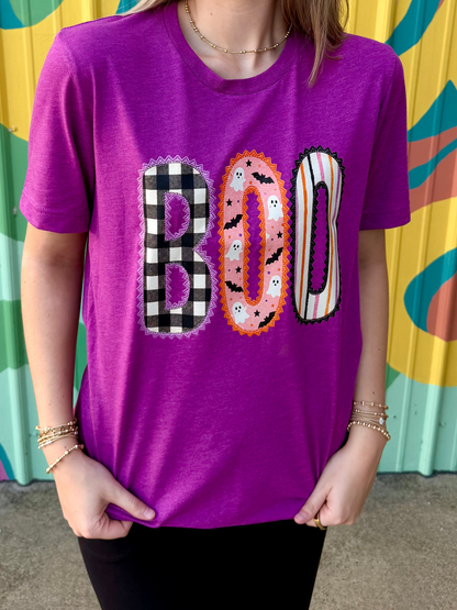Ghost & Bats Boo Tee - Purple