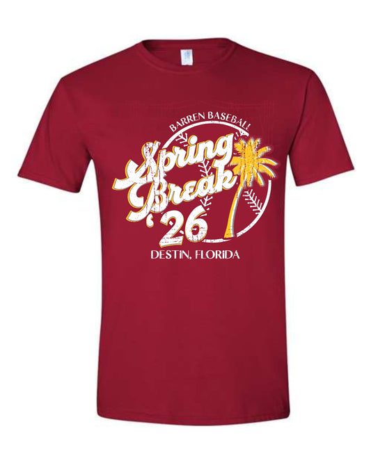 Barren Baseball 2026 Spring Break Tee (Youth & Adult)