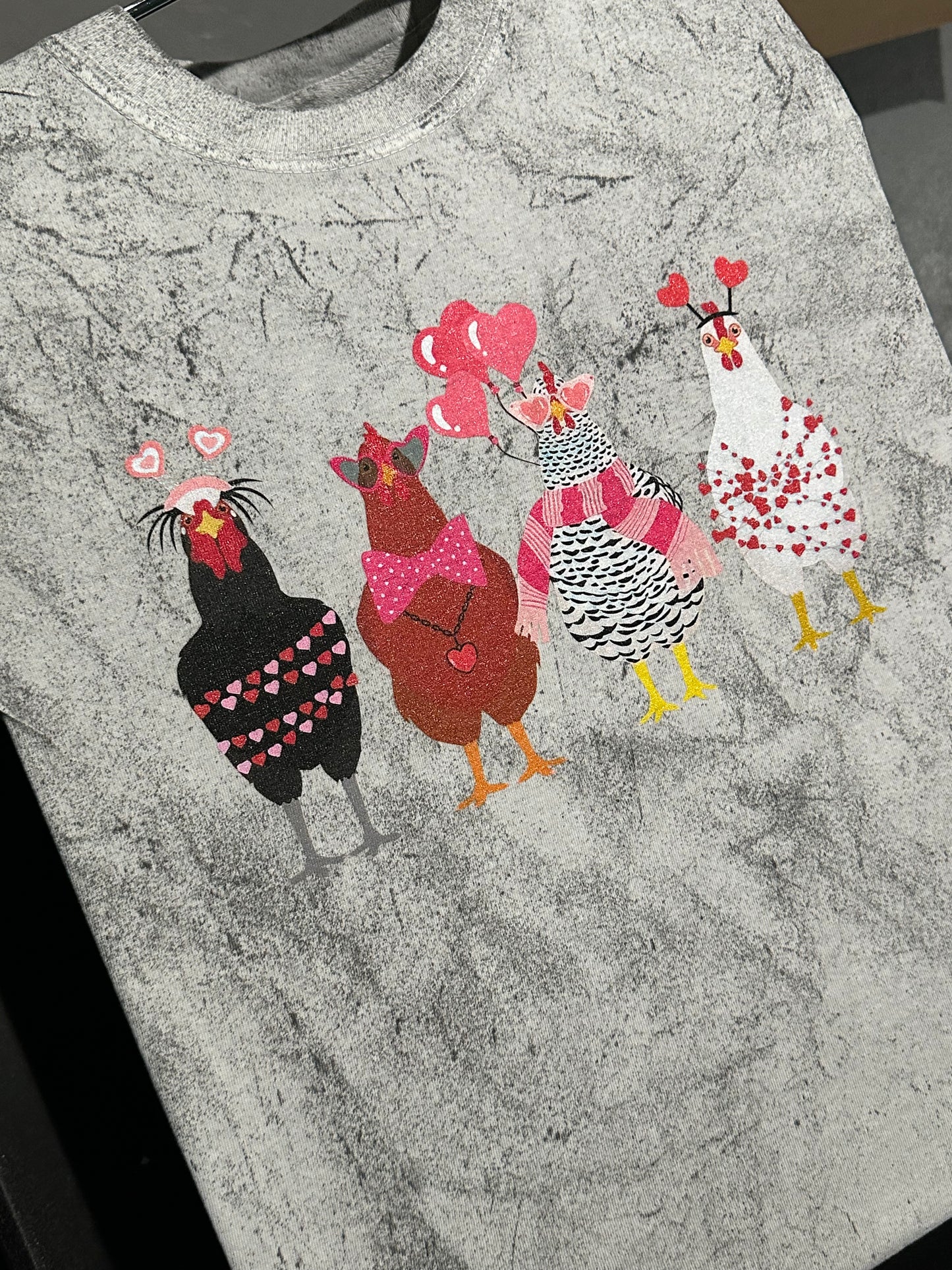 Valentine Chicken Comfort Colors Tee