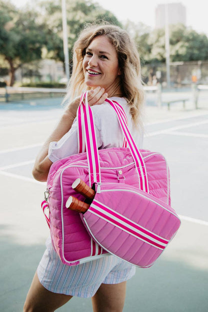 Pickleball Tote Bag (Hot Pink): Hot Pink