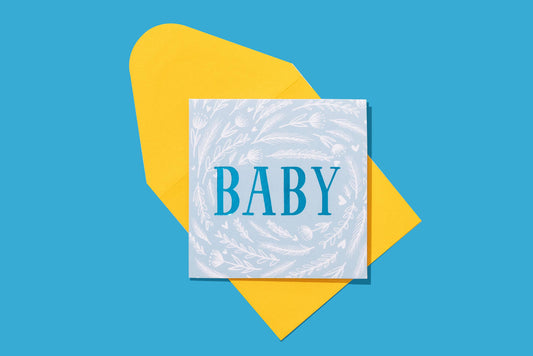 Gift Enclosure Card - "Baby" - Blue