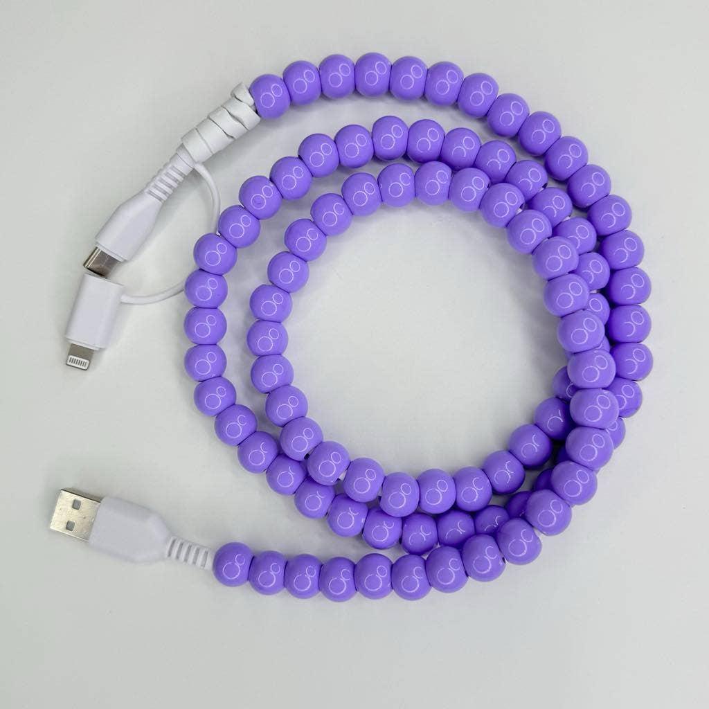 Dual Lightening Charging Cable Phone Chargers, USB: Pink