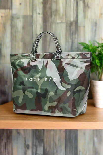 Camo Print TOTE BAG