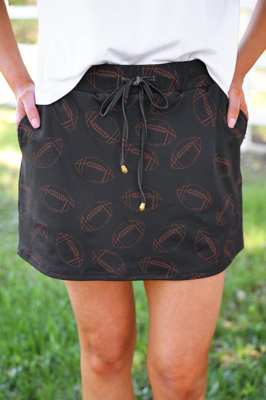 Biggest Fan Football Skort: Black / Small