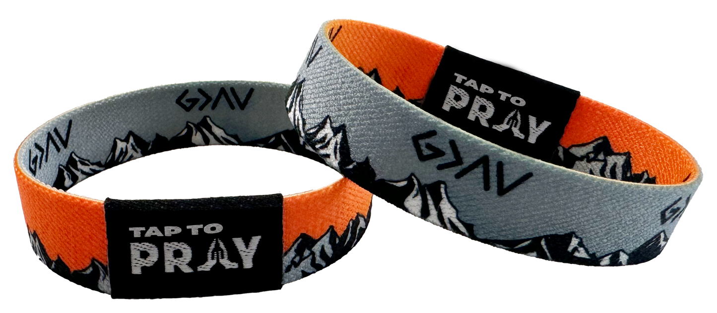 Tap To Pray Wristbands Medium - God is Greater Than The Highs and Lows