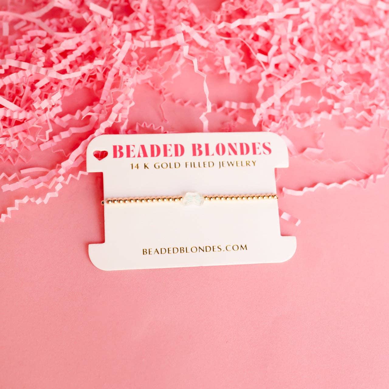 Blue Bow Bracelet: Standard 6.75 inch