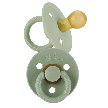 Itzy Soother™ Natural Rubber Paci Sets: Blossom + Rosewood