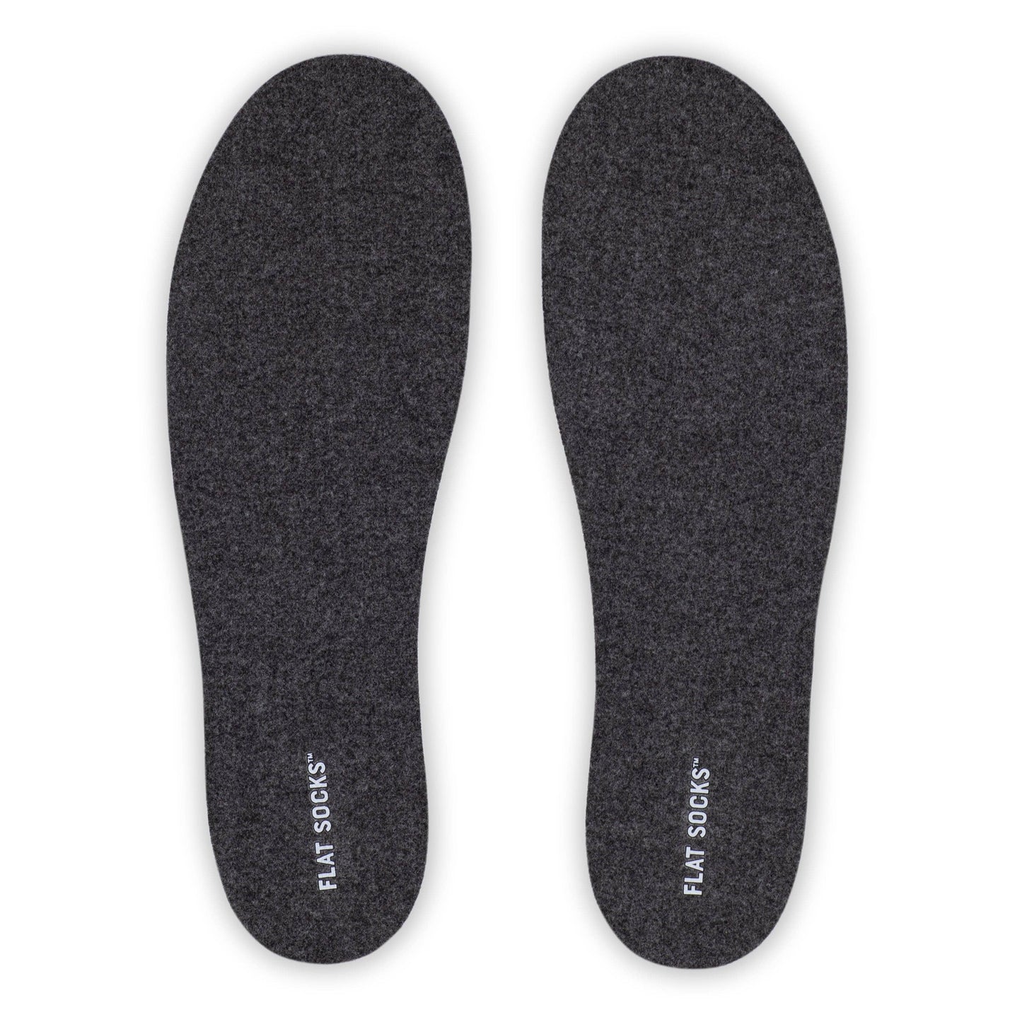 Dark Heather Grey FLAT SOCKS: Small (up to Women's 11, Men's 10)