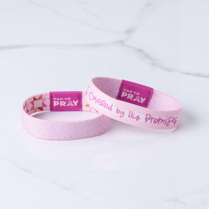 Tap To Pray™ - Kingfolk Series Wristband - Covered by His Promises: X-Small