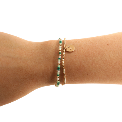 Matcha Sprinkle Bracelet: Standard 6.75 inch