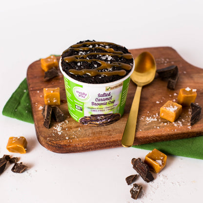 Gluten-Free Salted Caramel Brownie Cup