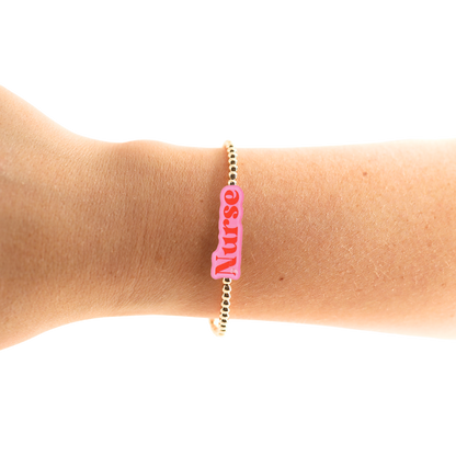Nurse Bracelet: Sprinkle / Standard 6.75 inch