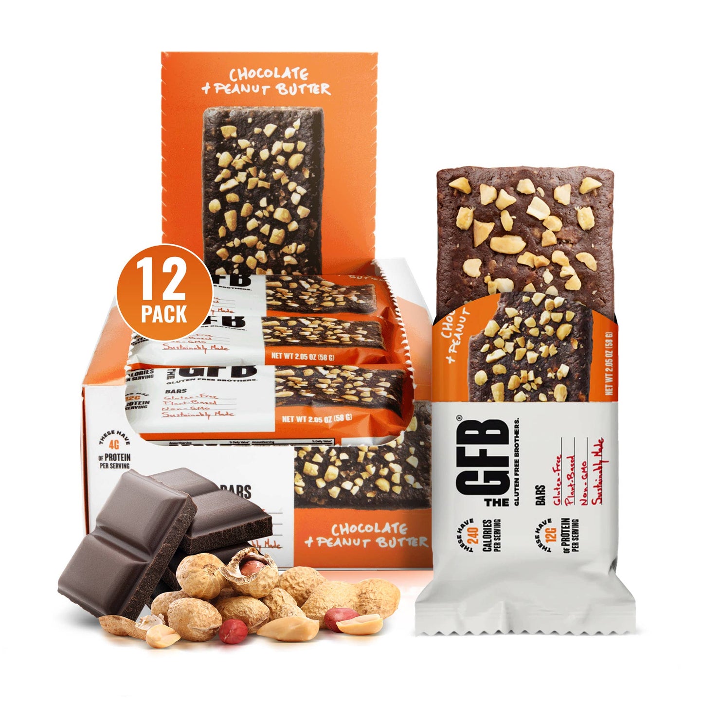 The GFB: Chocolate Peanut Butter Protein  Snack Bar
