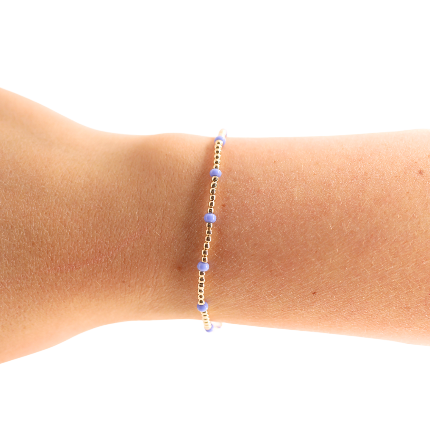 Periwinkle Dainty Poppi Bracelet: Standard 6.75 inch