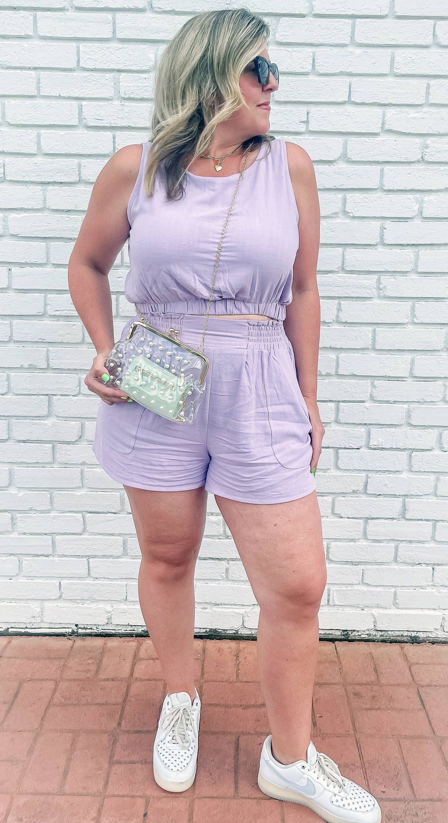 Pearl Preppy Clear Stadium Bag