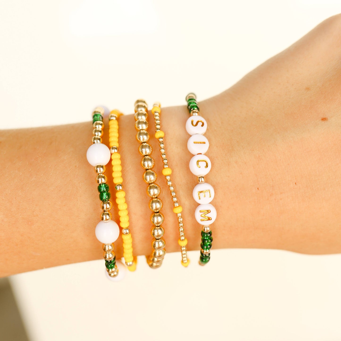 Dainty Poppi Bracelet in Yellow: Standard 6.75 inch