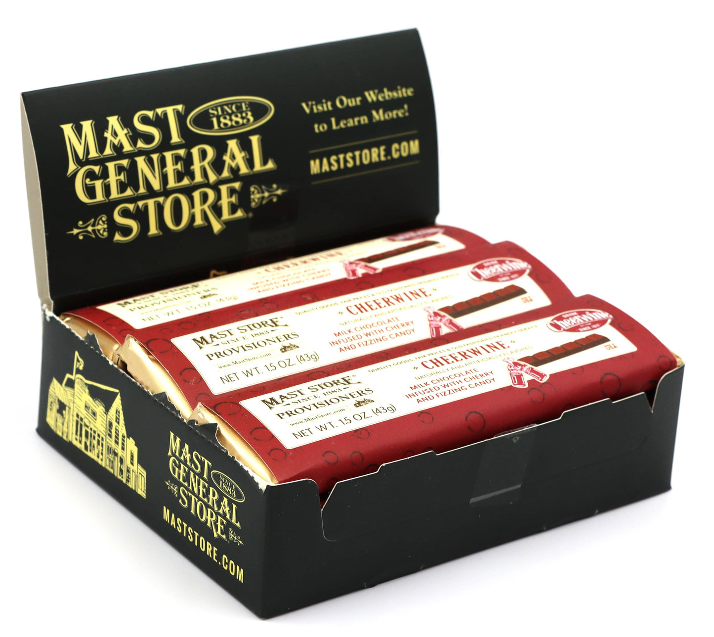 Mast General Chocolate Bar - Cheerwine, 12ct
