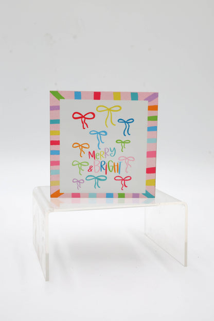 Merry and Bright Bows 4x4 Block