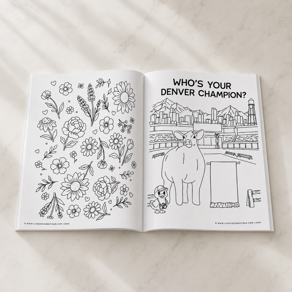 Little Stock Show Life: Going There with Cattle | Livestock Coloring Book for Kids