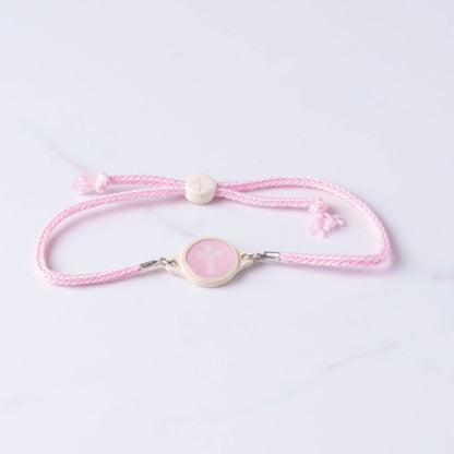 Tap To Pray™ - Survivor Series Handmade Bracelets: 14K Gold-Plated + Vanilla Cross