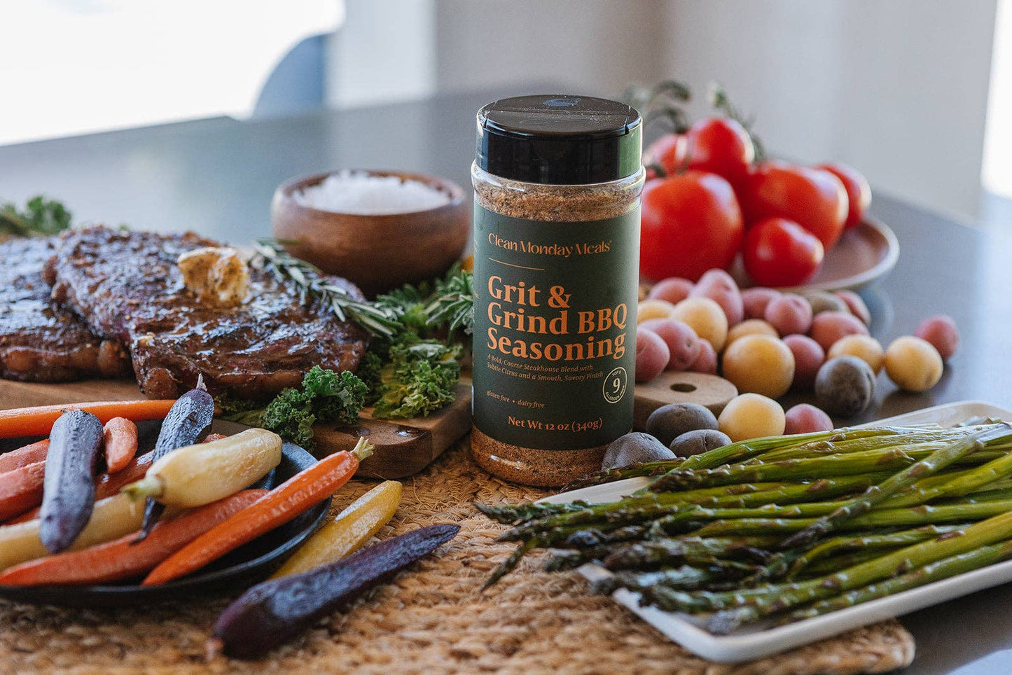 Grit & Grind BBQ Seasoning: Standard 12 oz