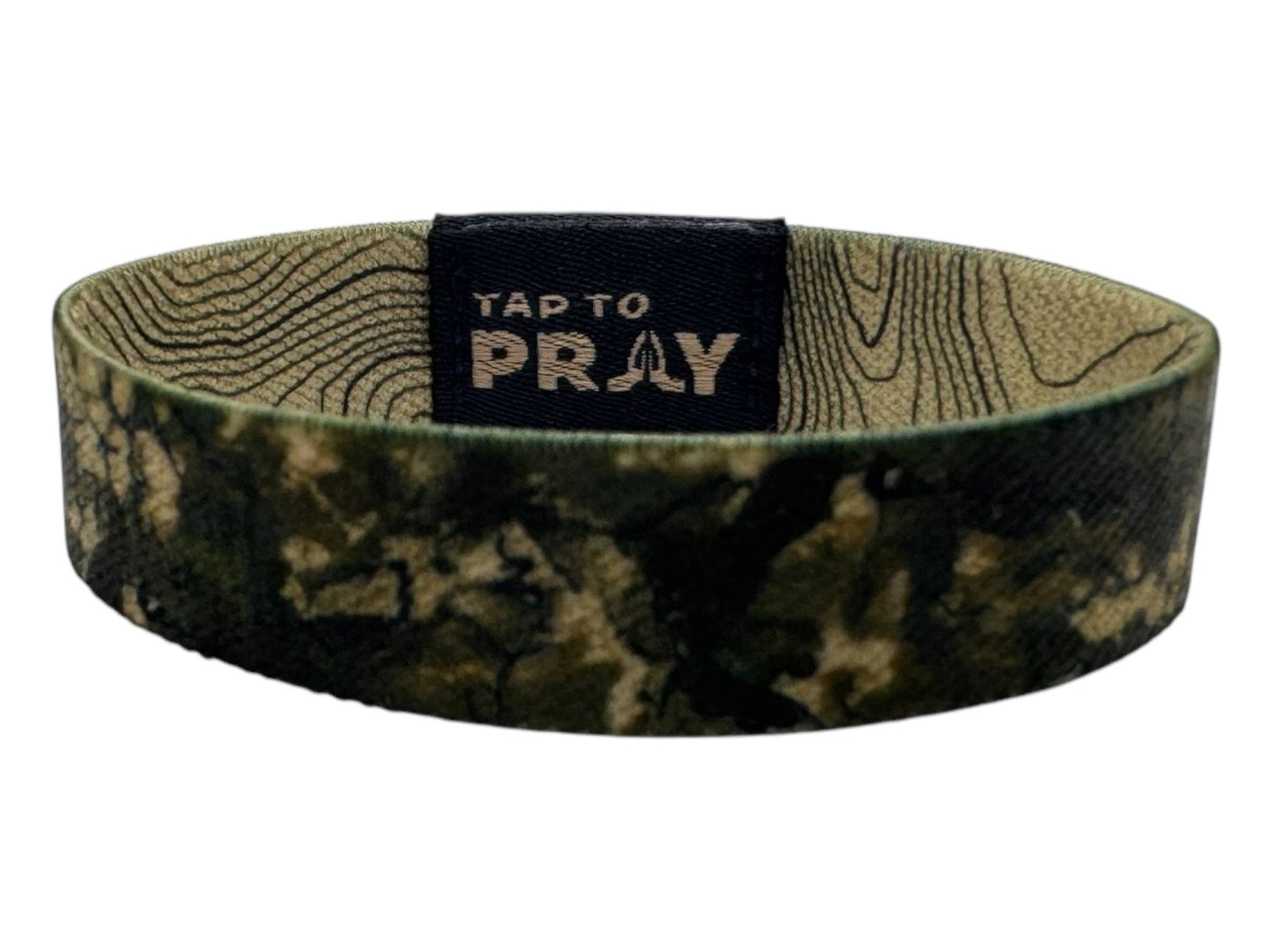 Tap To Pray™ Wristbands - Valor Camo & Isaiah 6:8: Large