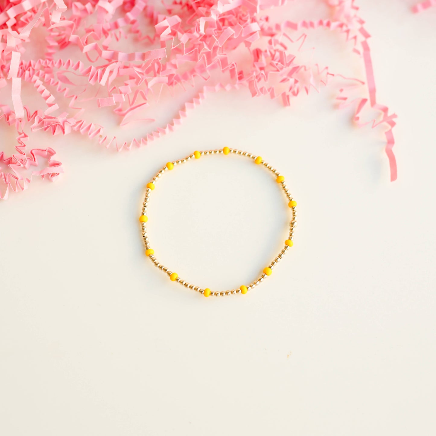 Dainty Poppi Bracelet in Yellow: Standard 6.75 inch