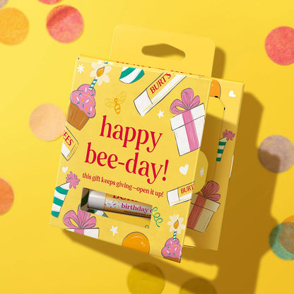 Birthday Cake Lip Balm + Gift Card Holder Blister Box