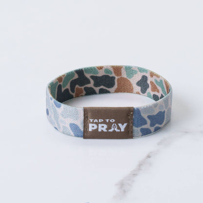 Tap To Pray™ Wristbands - River Rock Camo Classic & Sage: Medium / River Rock Camo Class / Sage