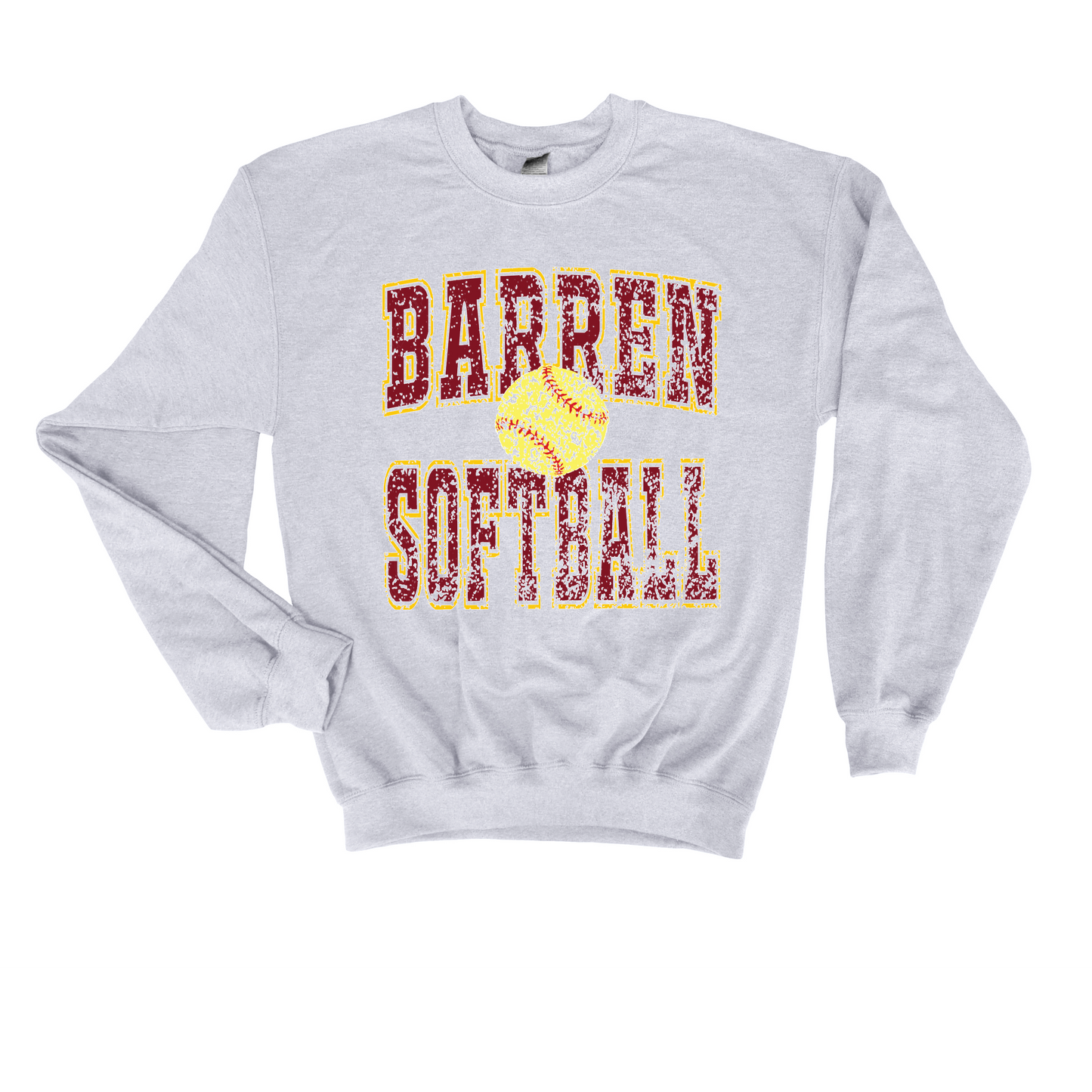 Barren Softball Vintage Ash Crew Neck(Youth & Adult)