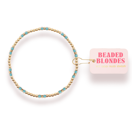 Teal Hazel Bracelet: Standard 6.75 inch