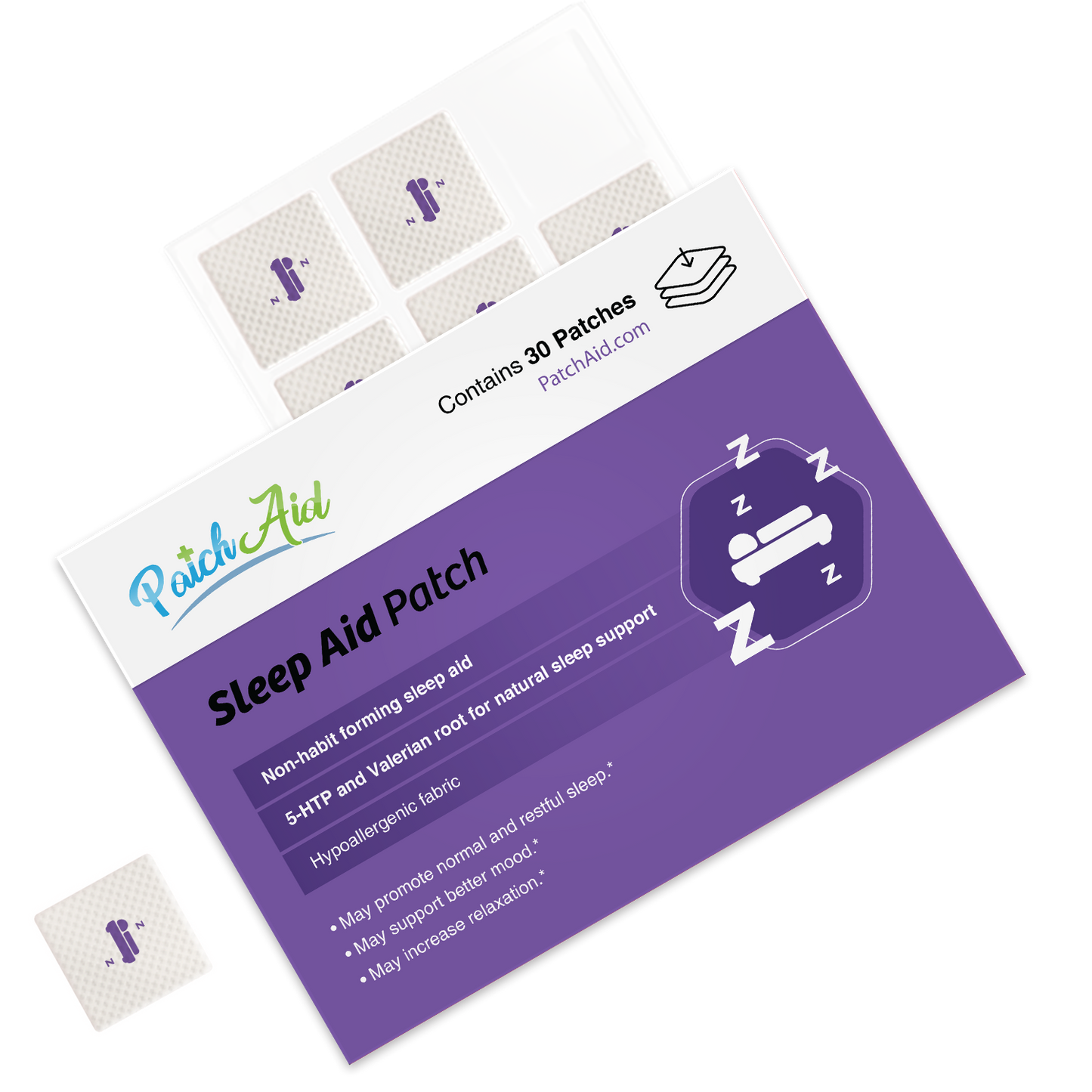 Sleep Aid Topical Vitamin Patch - Natural Sleep Support: 1-Pack