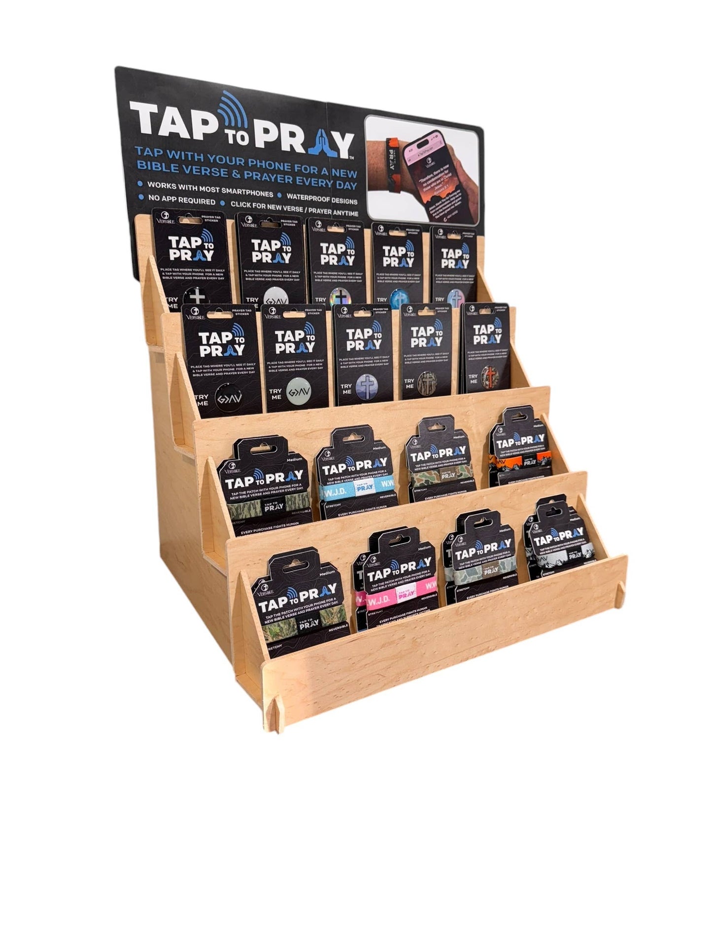Tap To Pray™ Wristbands - River Rock Camo Classic & Sage: X-Small / River Rock Camo Class / Sage