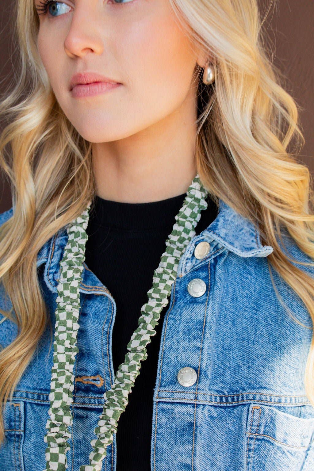 Lindsey Checkered Lanyard