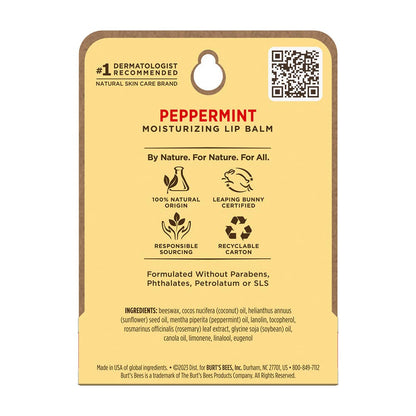 Holiday Peppermint Moisturizing Lip Balm Blister Box