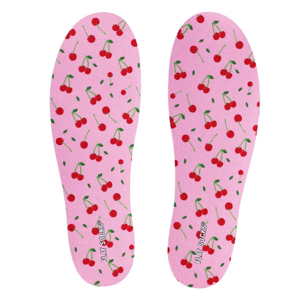 Cherry Darling FLAT SOCKS: Large (up to Women's 13+, Men's 14)