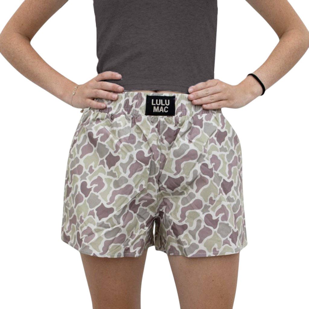 Light Camo Boxer Shorts - Green