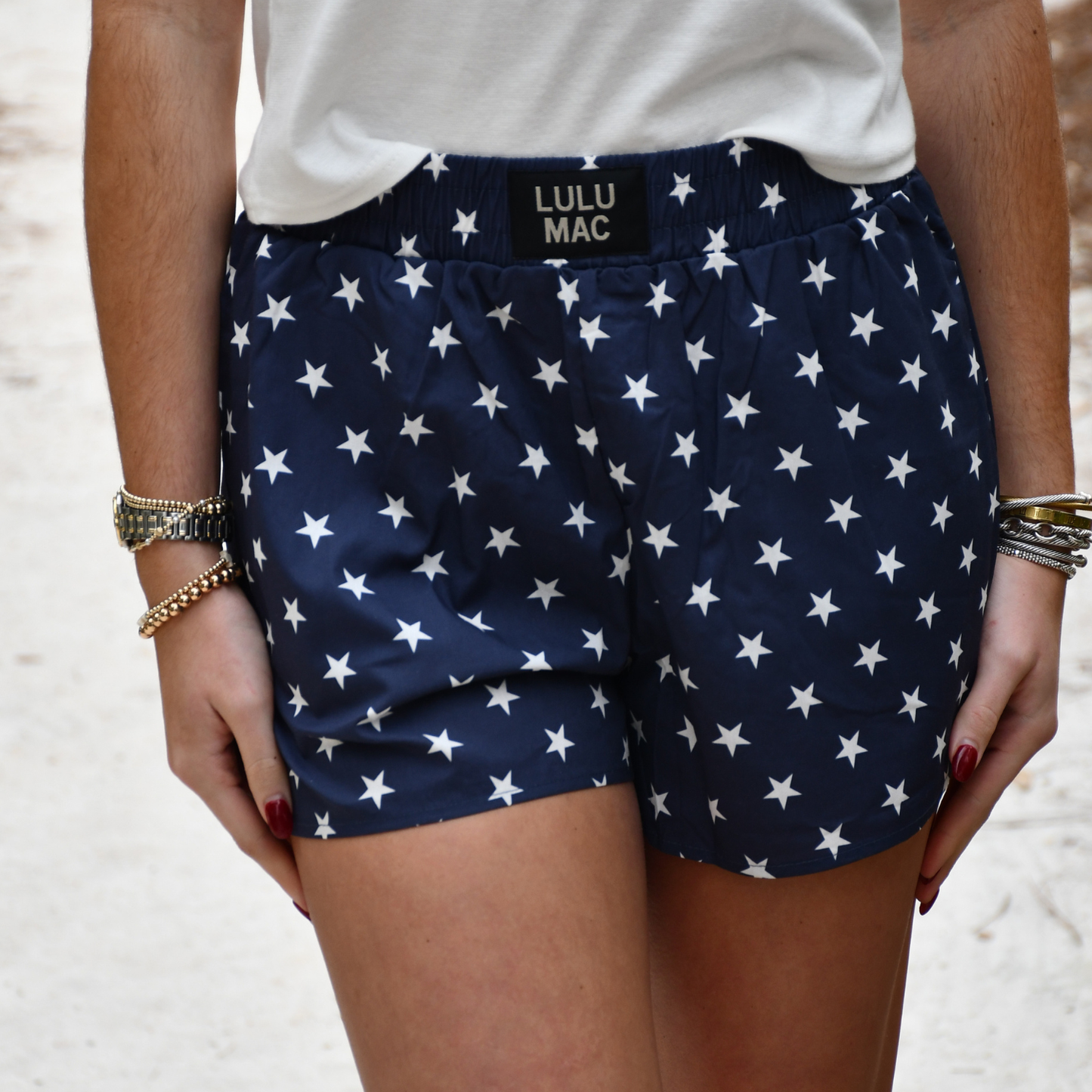 LuluMac Navy Star Boxer Short