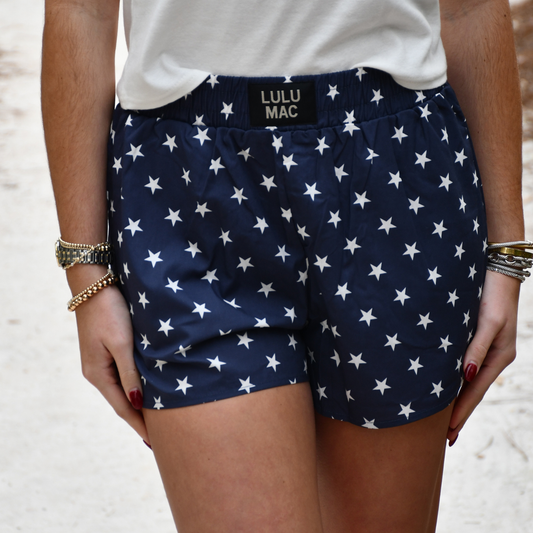LuluMac Navy Star Boxer Short