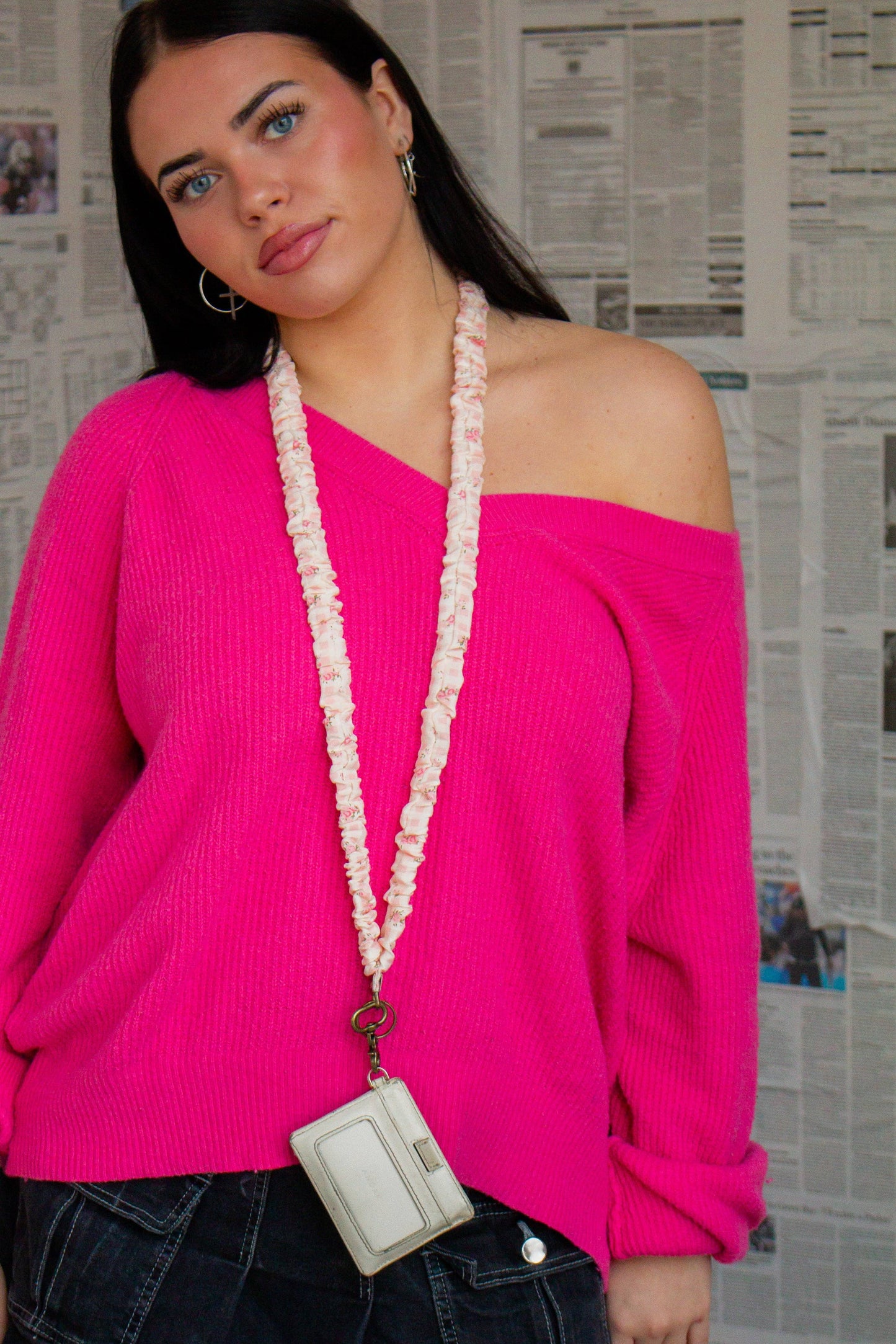Valentine's Floral Lanyard