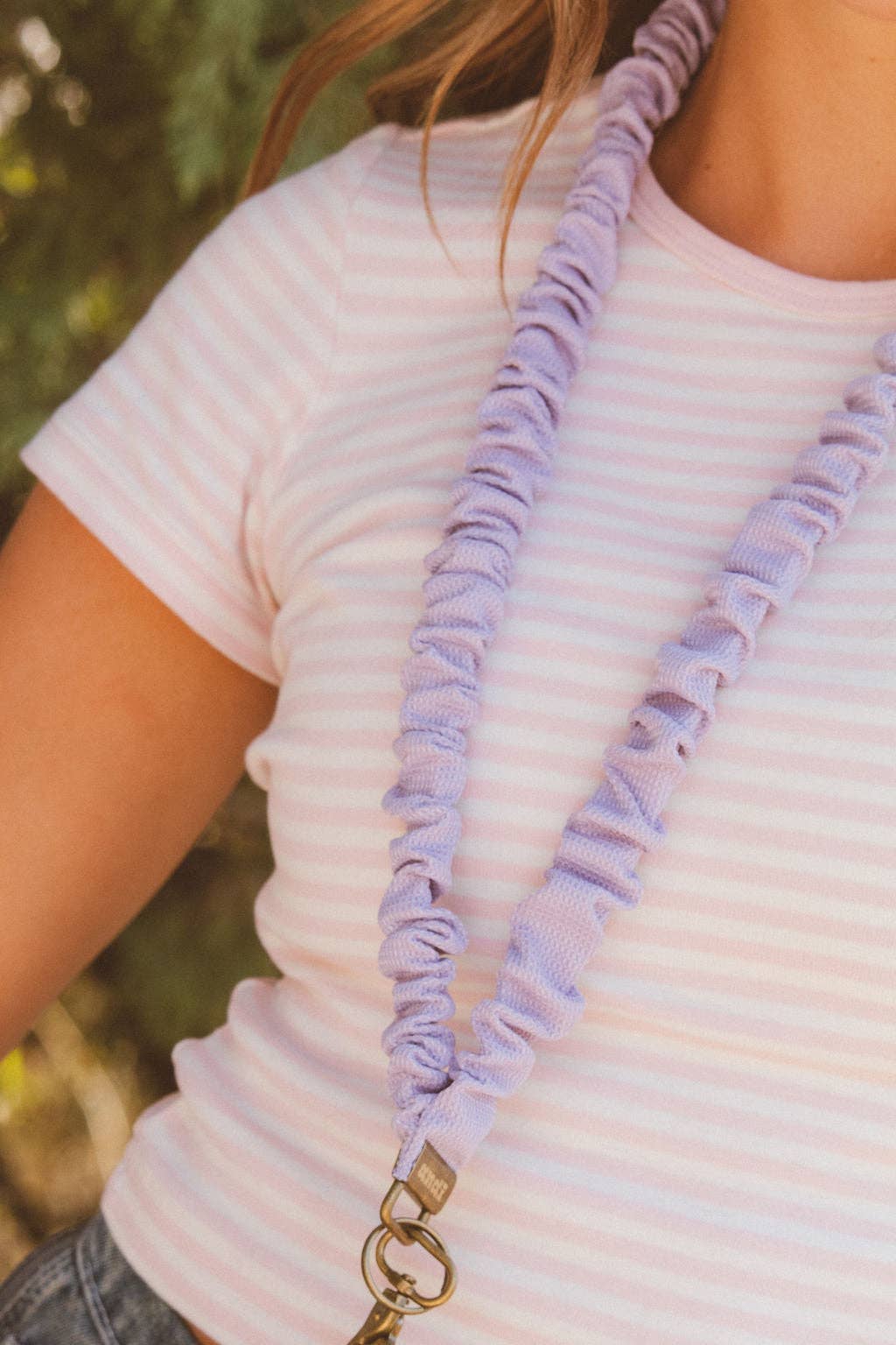 Chunky Purple Lanyard: Dark Purple