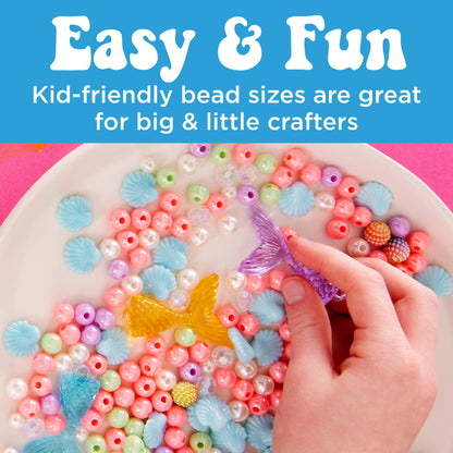 Bead Jewelry Jar Mermaid - DIY Bracelet Craft Kit for Kids